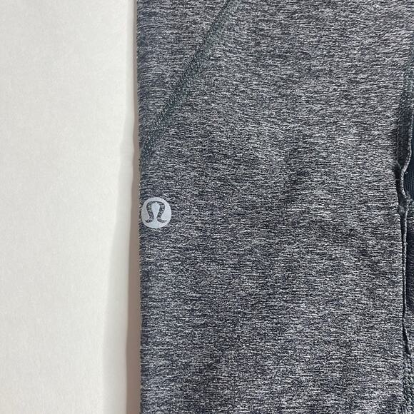 Lululemon inspire ll heathered black lakeside and blue mesh running leggings - Picture 12 of 12